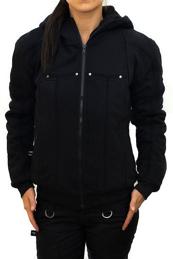 EPIC | Women's Hoodie Jacket | Dystopian Fashion Black Zipper Hoodie Jacket