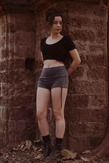 FLOWER OF LIFE | Women's Cotton Lycra Shorts | Pixie Festival Rave Booty Shorts