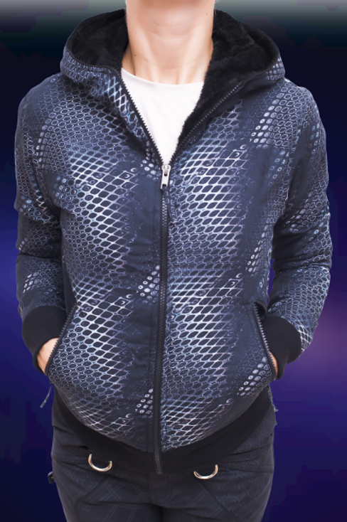 PYTHON VORTEX | Women's Zipper Hoodie | Winter Daily-wear Hoodie Women