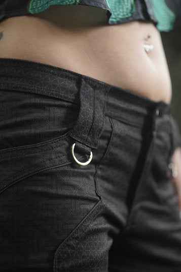 Shri Yantra Women's Summer NY Shorts in Black Color