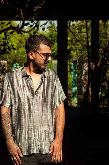 TIE DIE | Bamboo Men's Short Sleeve Shirts | Boho Hippy Tie-Dye Shirts for Men
