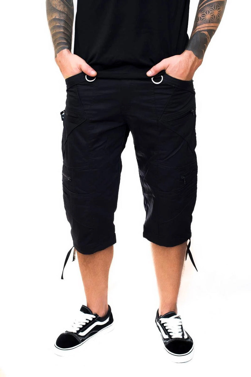 Covid Shorts - Psytrance Festival Cargo Style Shorts for Men