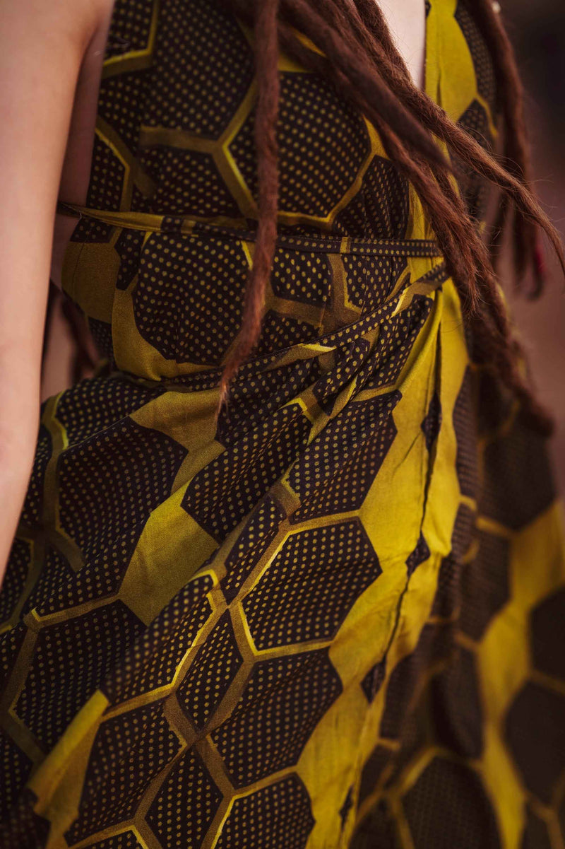 HONEYCOMB | Women's Bamboo Fabric Dress | Hippie Gypsy High-Low Summer Dress