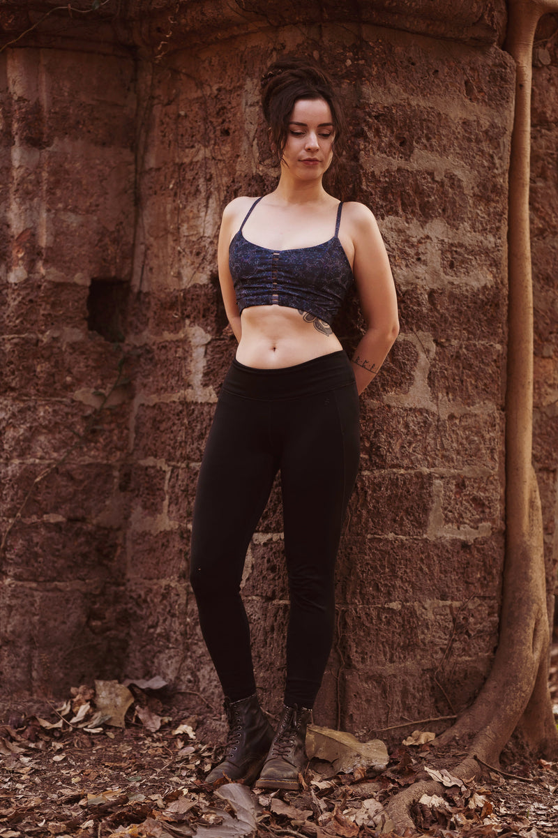 HEXAGON DWELL | Nylon Lycra Women's Crop Top | Printed Festival Tube Tops