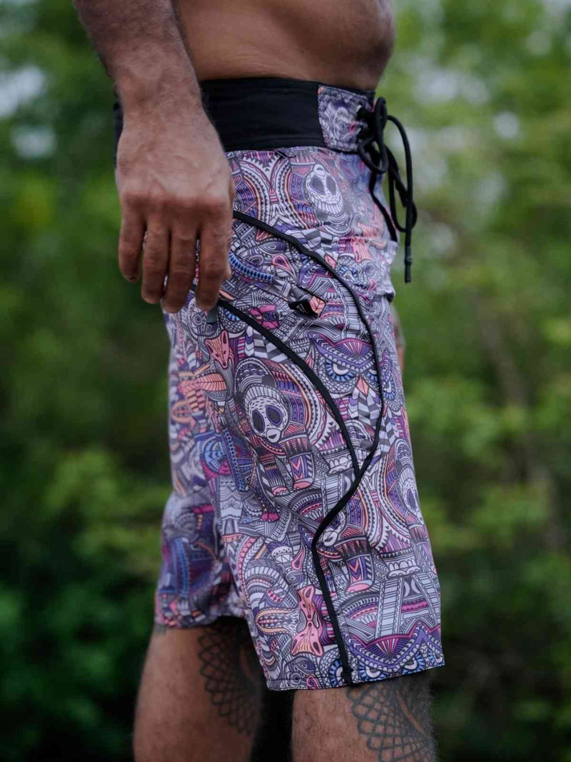 Dorset - Psychedelic Printed Swim Shorts for Men – Art Wear Board Shorts