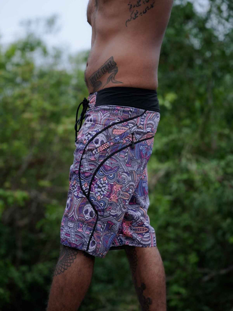 Dorset - Psychedelic Printed Swim Shorts for Men – Art Wear Board Shorts