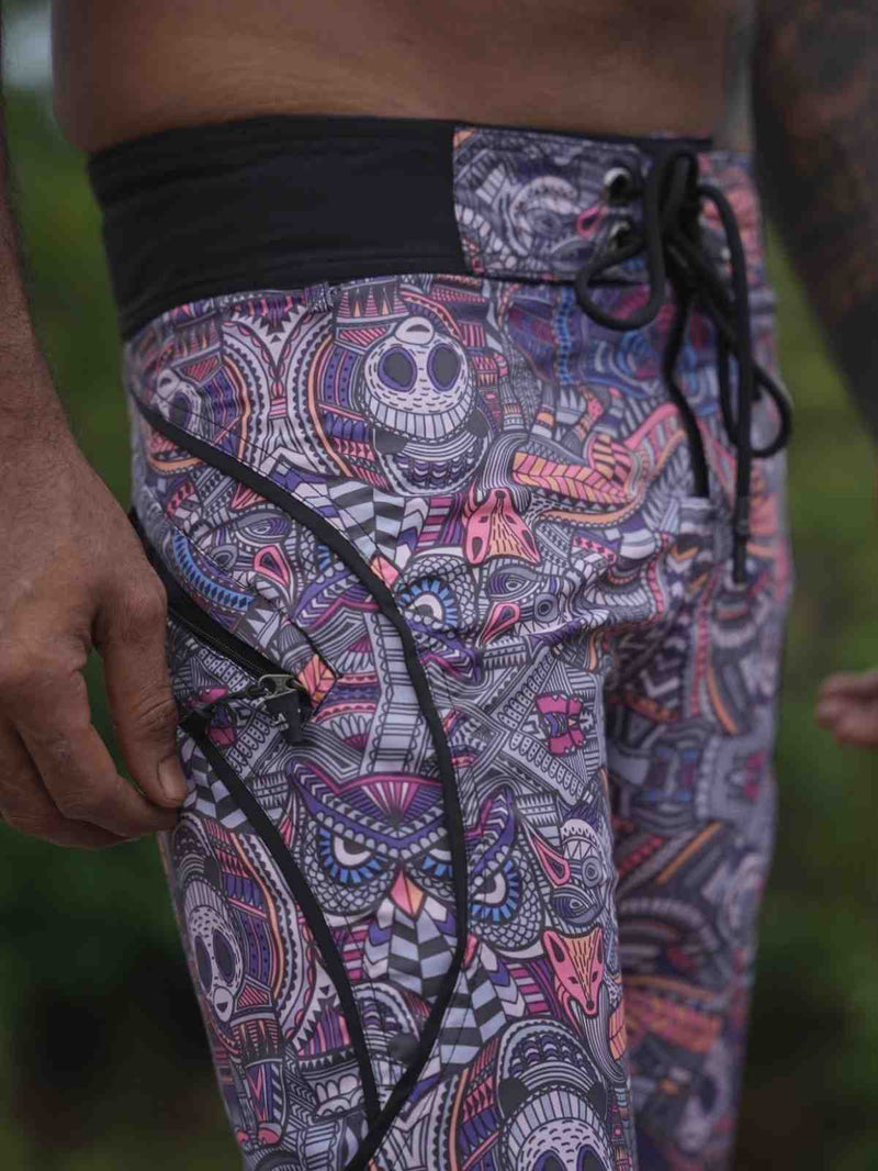 Dorset - Psychedelic Printed Swim Shorts for Men – Art Wear Board Shorts