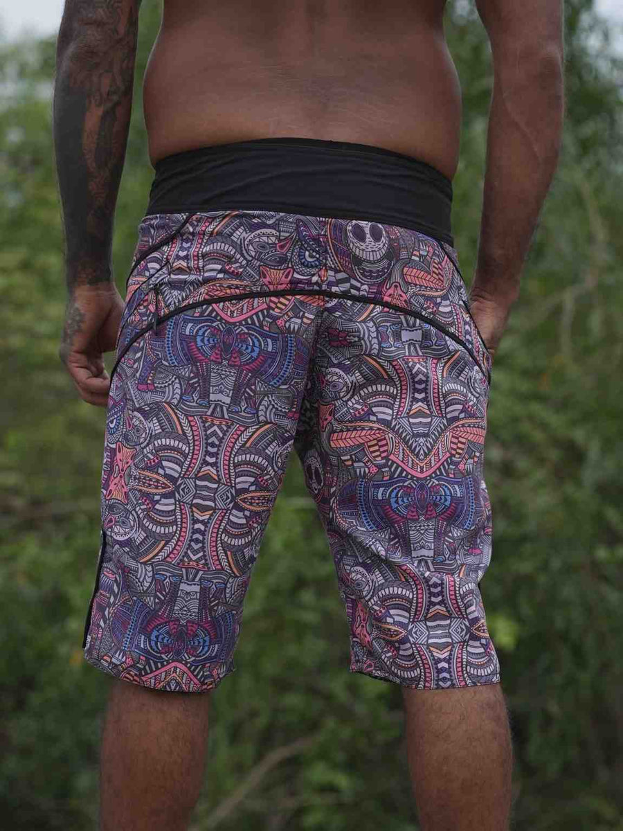 Dorset - Psychedelic Printed Swim Shorts for Men – Art Wear Board Shorts