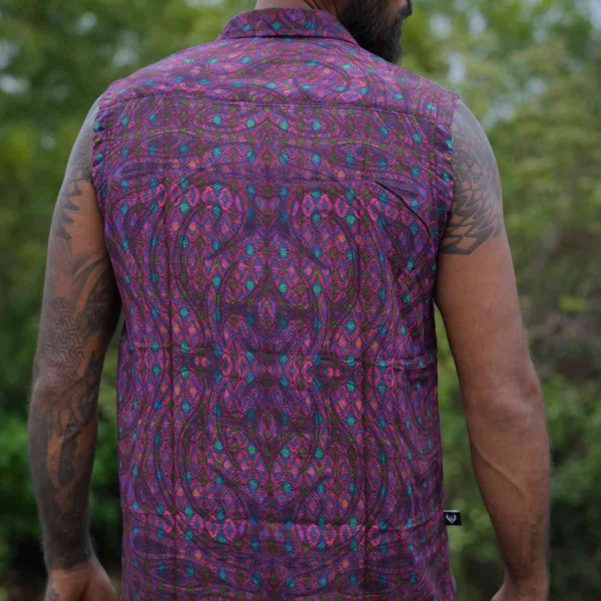 Ethereality Psychedelic Art Wear Sleeveless Bamboo Shirt