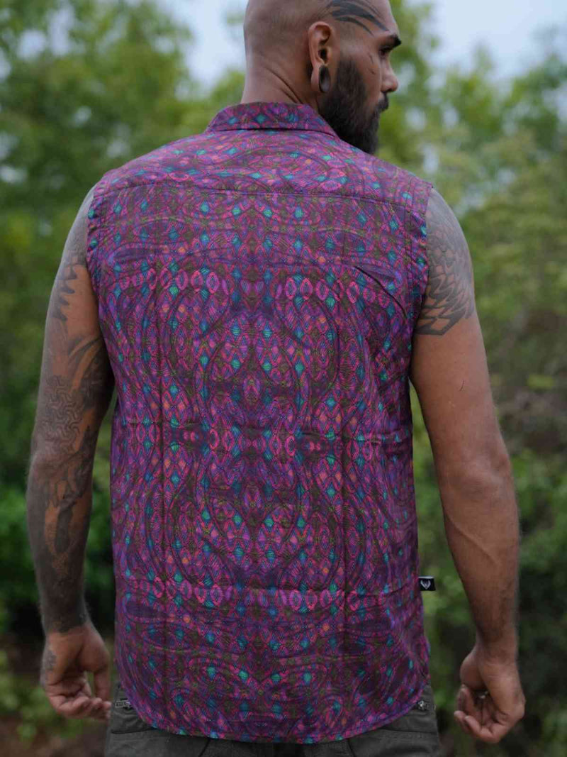 Ethereality Psychedelic Art Wear Sleeveless Bamboo Shirt