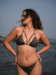 Mind-flare Strappy Triangle Bikini Set – Cut-Out Bikini Swimwear for Women