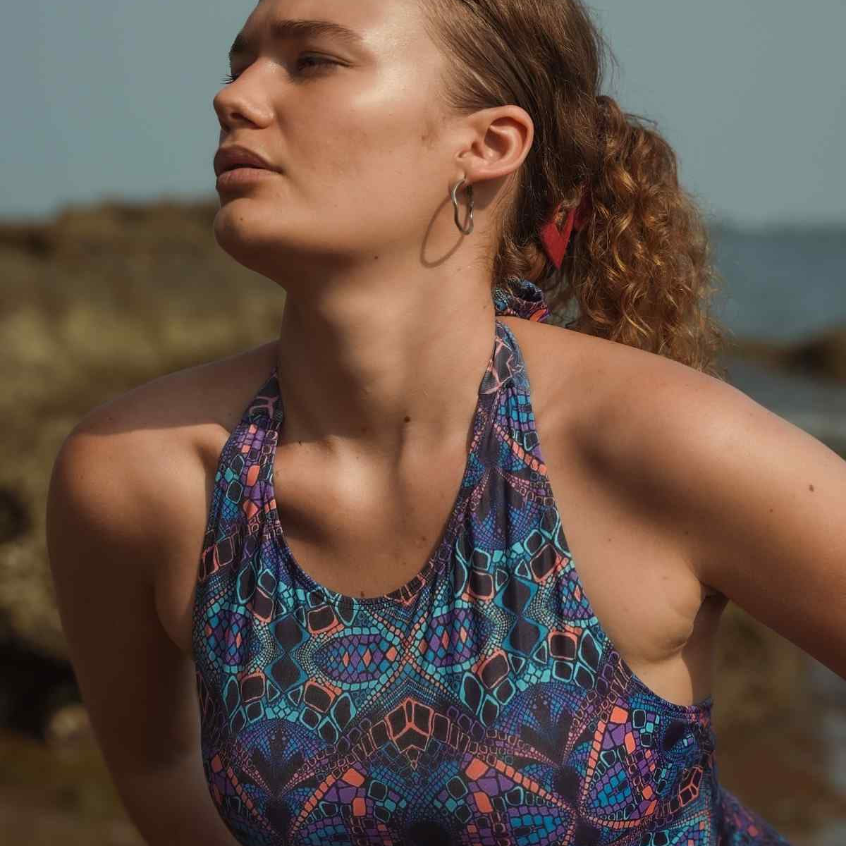 KALEIDOSCOPE – One Piece Cut Out Swimsuit Psychedelic Women’s Swimwear