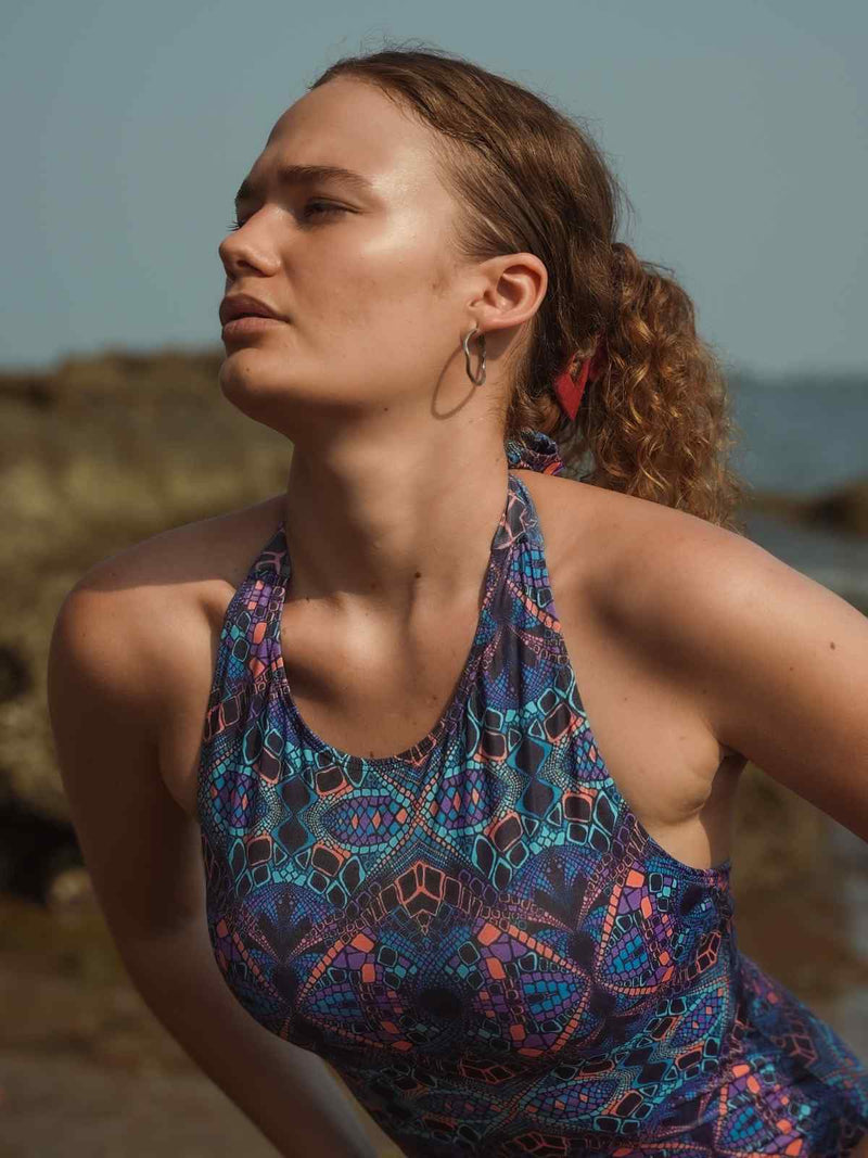 KALEIDOSCOPE – One Piece Cut Out Swimsuit Psychedelic Women’s Swimwear