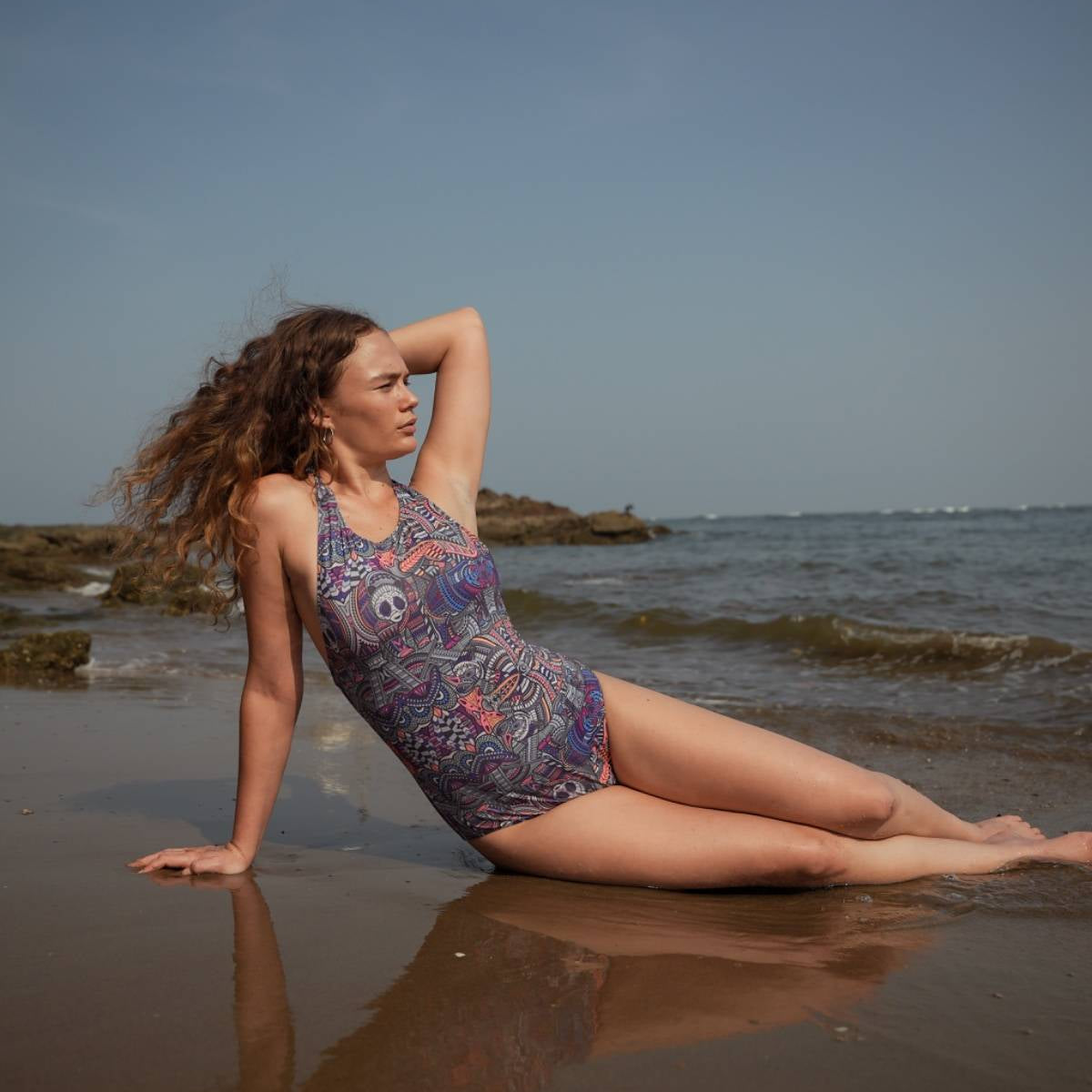 DORSET – One Piece Cut Out Swimsuit Psychedelic Women’s Swimwear
