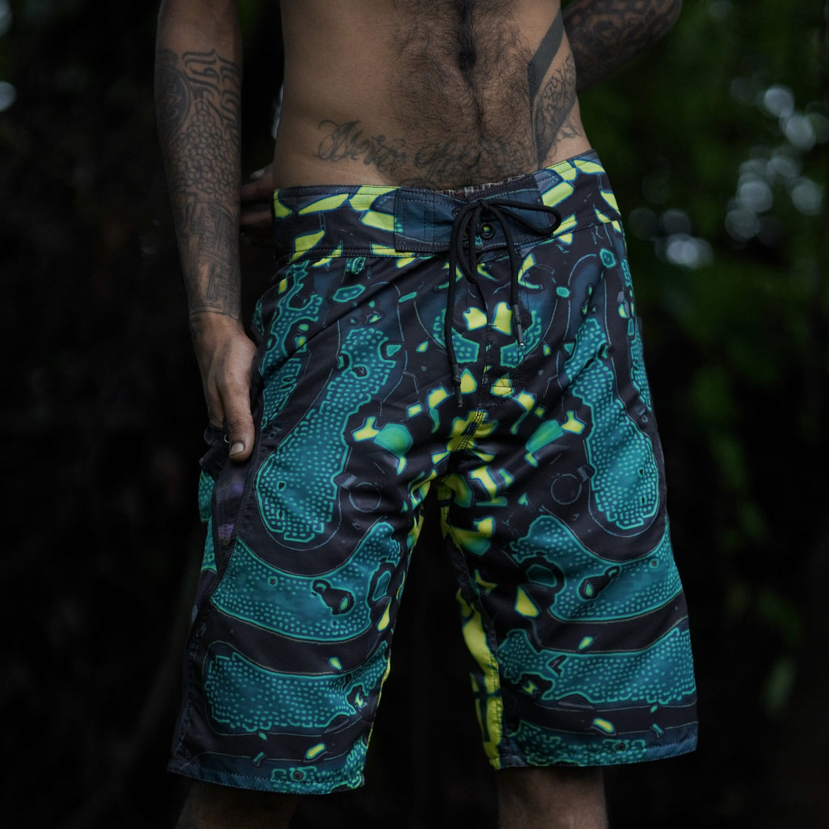 GREEN WIZARD | Men's Swim Shorts