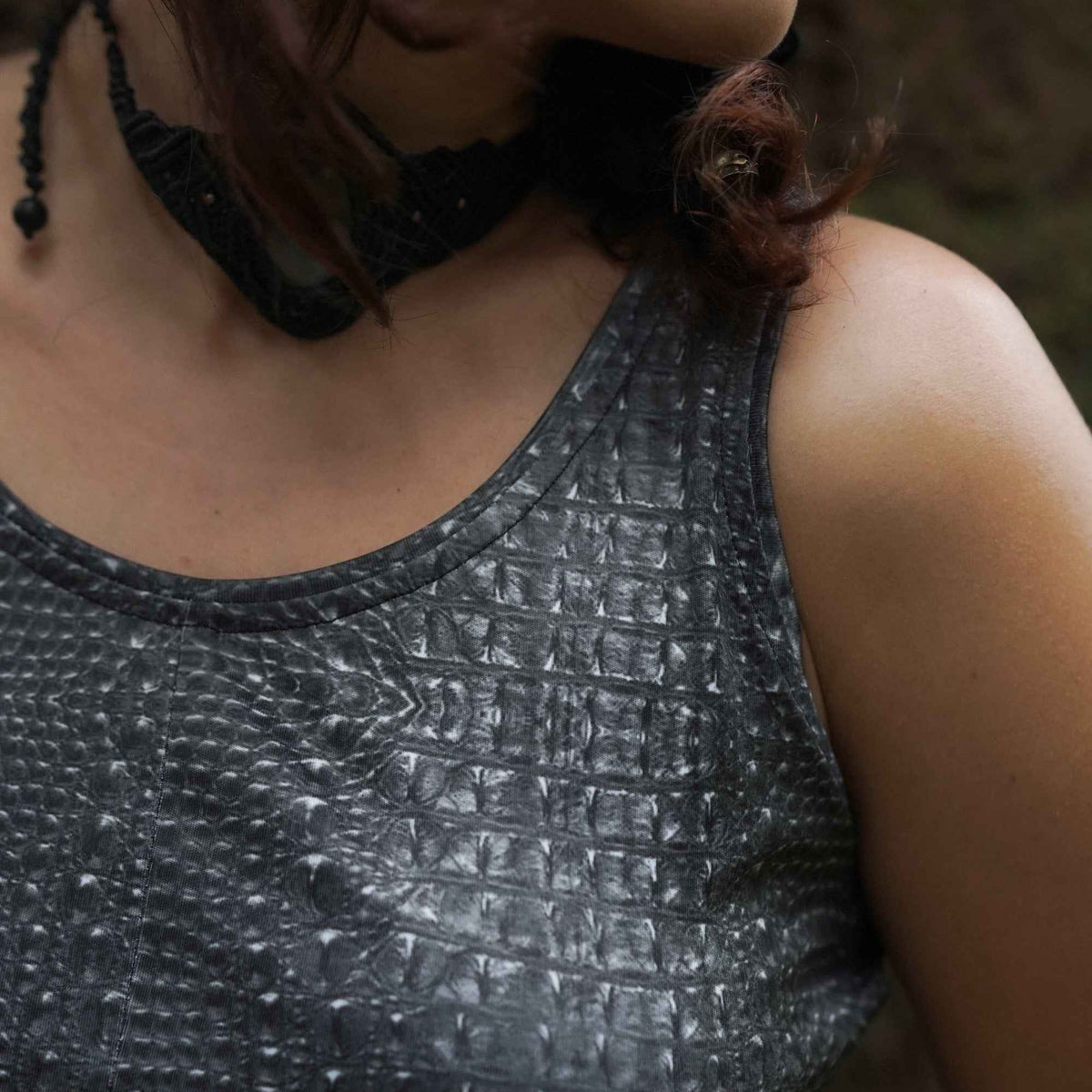 BLACK ILLUSION - Women's Sleeveless Partywear Crop Top