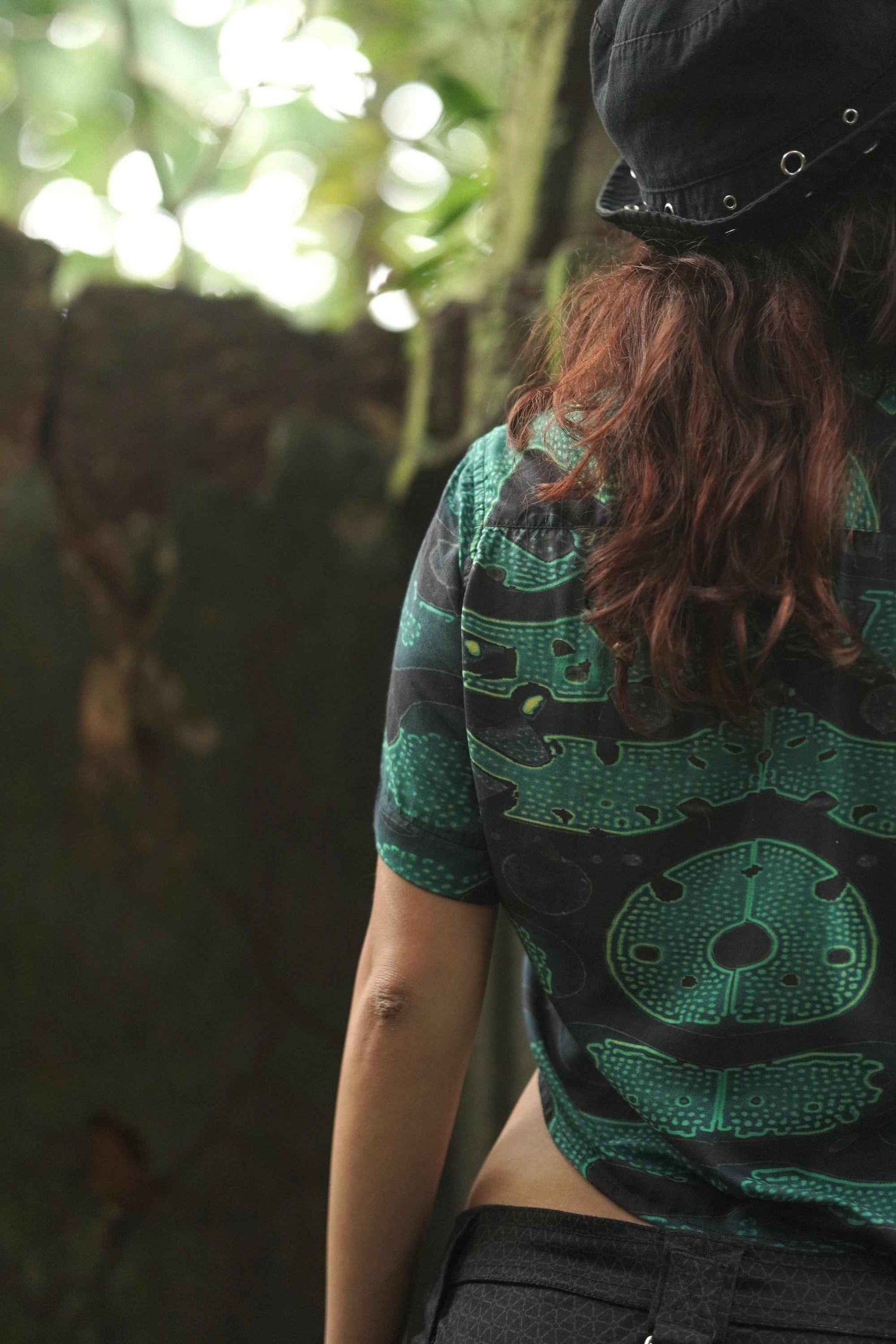 Green Wizard | Artwear Bamboo Women's Crop Shirt