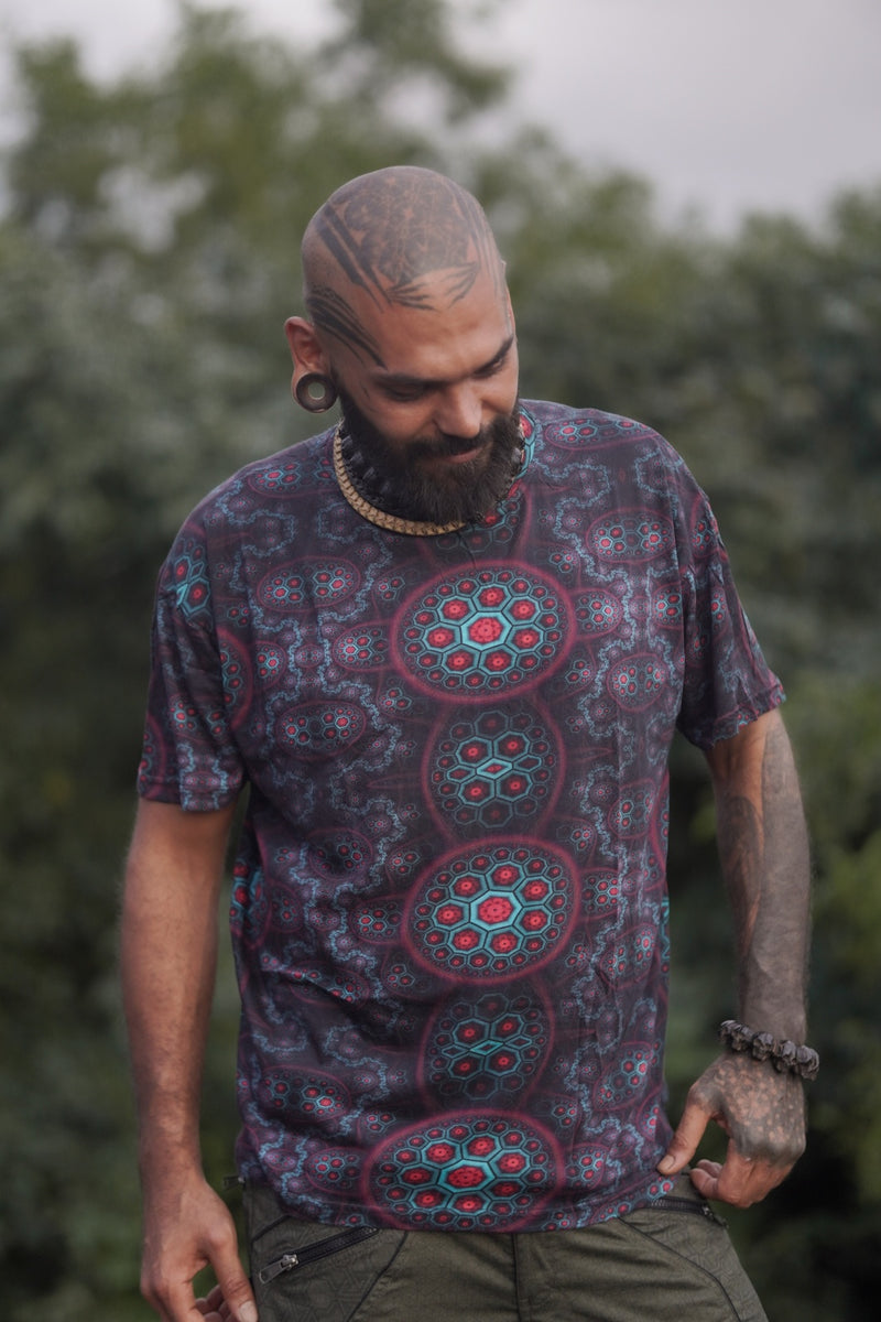 MOLECULE HAZE | Digital printed Bamboo Psychedelic Men's T-shirts