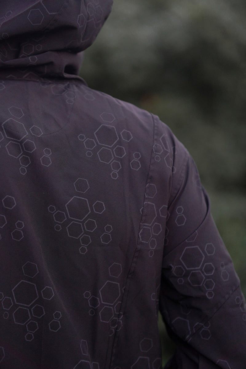 DAZED MOLECULES Black Edition -Art wear Unisex Windbreaker Coat Jacket