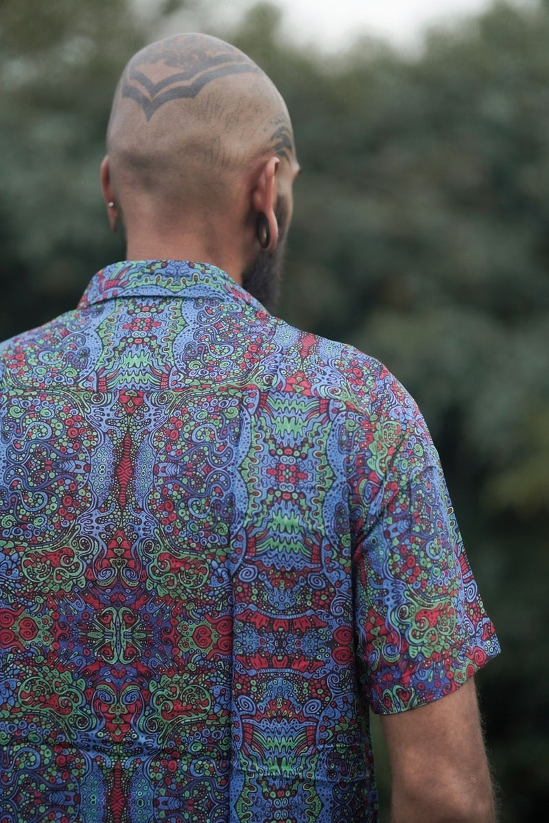 Forest Myth – Bamboo Lightweight Summer Wear Trippy Psychedelic Print Shirt