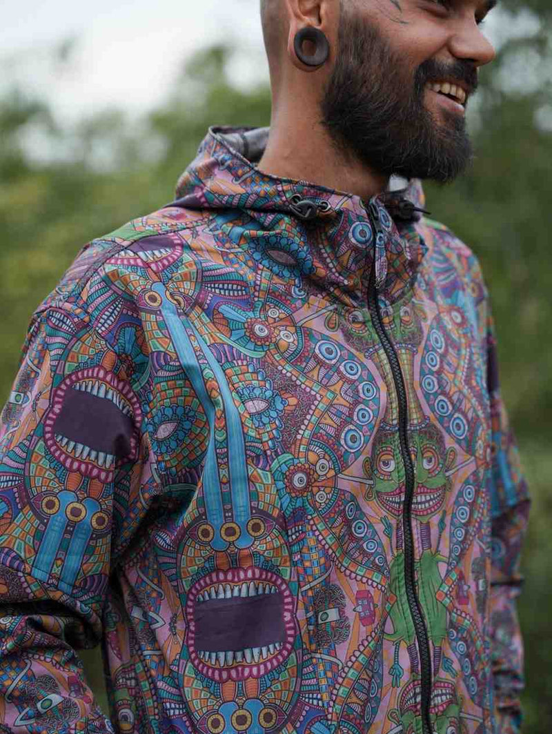 COSMIC DRISHTI - Art wear Unisex Windbreaker Coat Jacket