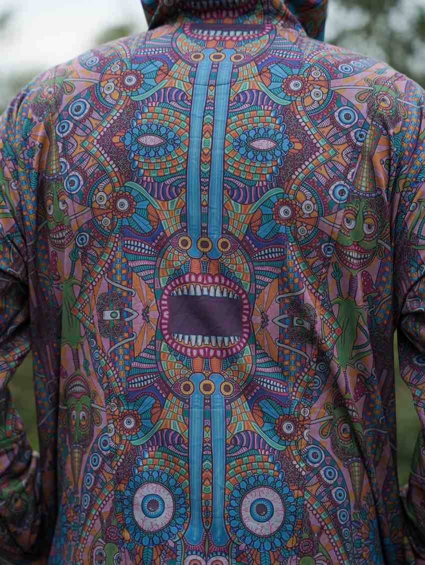 COSMIC DRISHTI - Art wear Unisex Windbreaker Coat Jacket