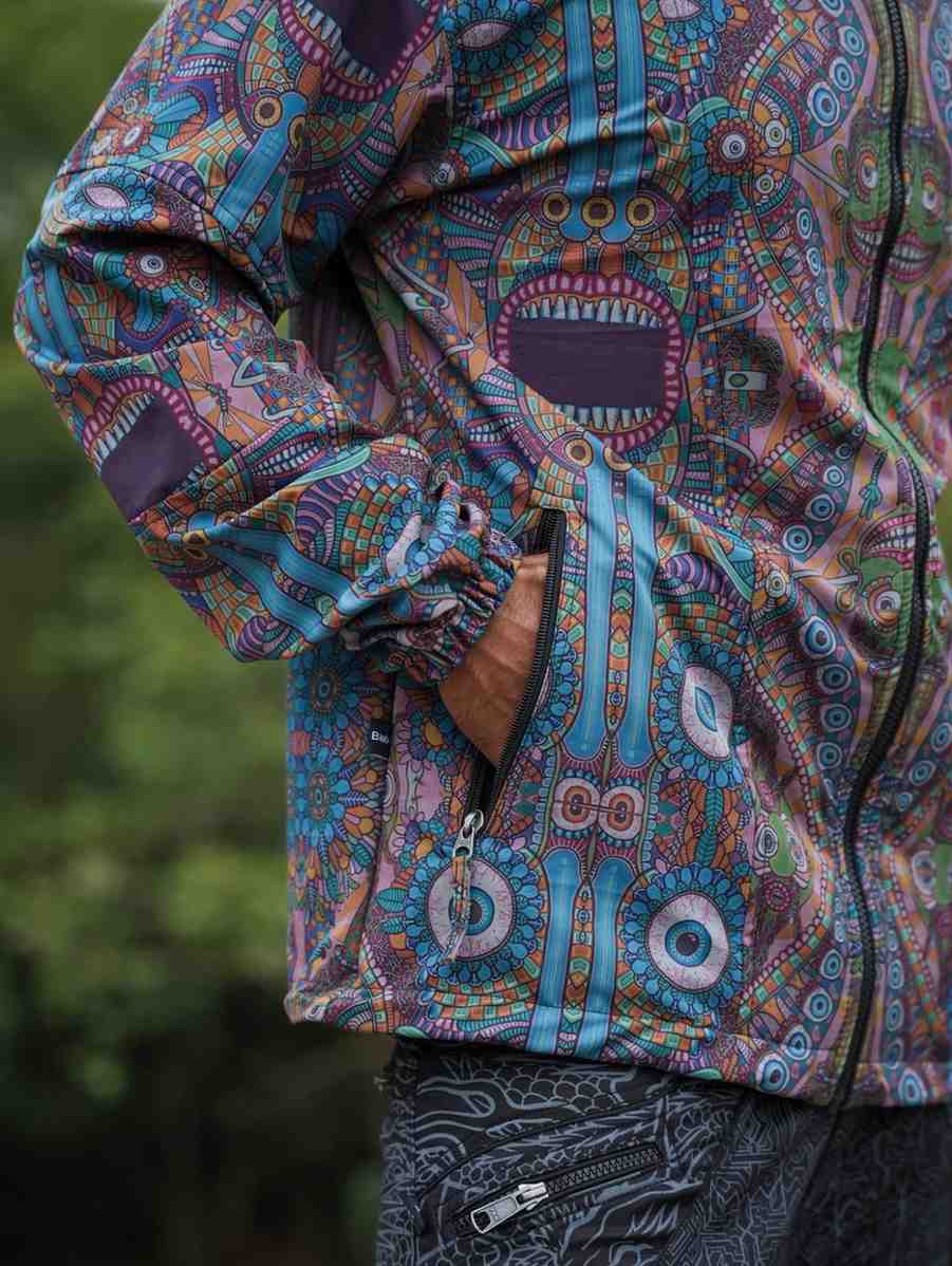 COSMIC DRISHTI - Art wear Unisex Windbreaker Coat Jacket
