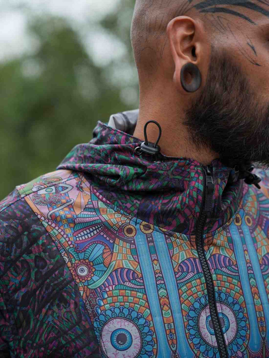 COSMIC DRISHTI - Art wear Unisex Windbreaker Coat Jacket