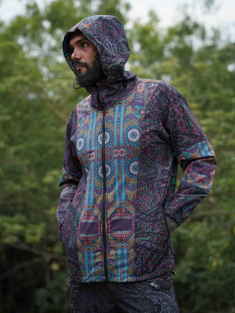 COSMIC DRISHTI - Art wear Unisex Windbreaker Coat Jacket