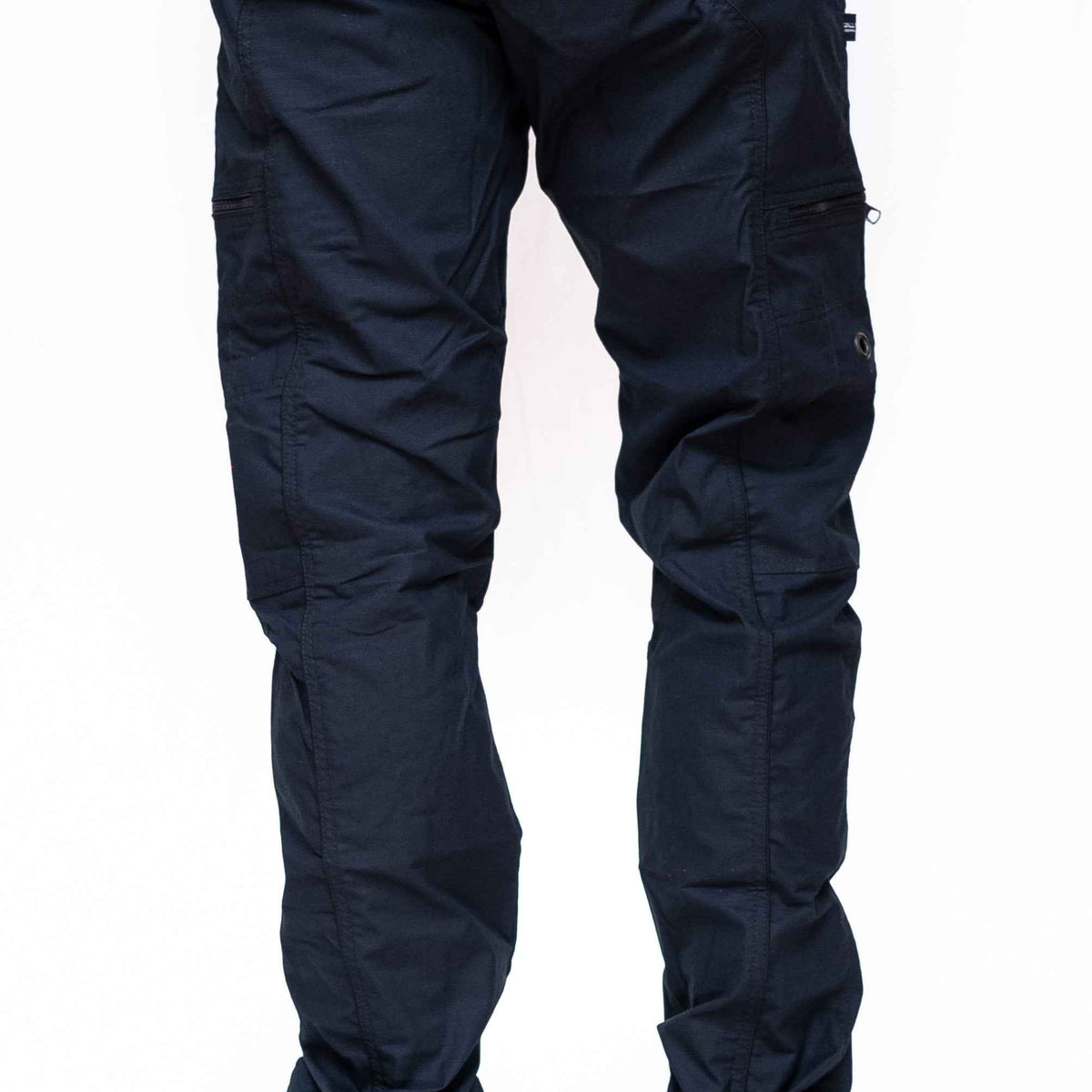 Black Stretch Cargo Trousers | Men's NY Multi-Pocket Steampunk Biker Pants
