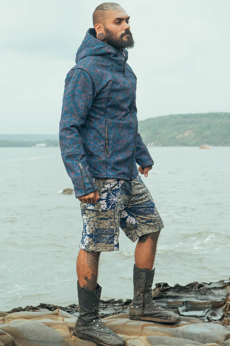 BLUE OCCULT -Men's Heavy Cotton Jacket