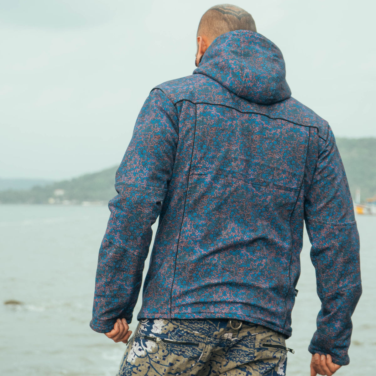 BLUE OCCULT -Men's Heavy Cotton Jacket
