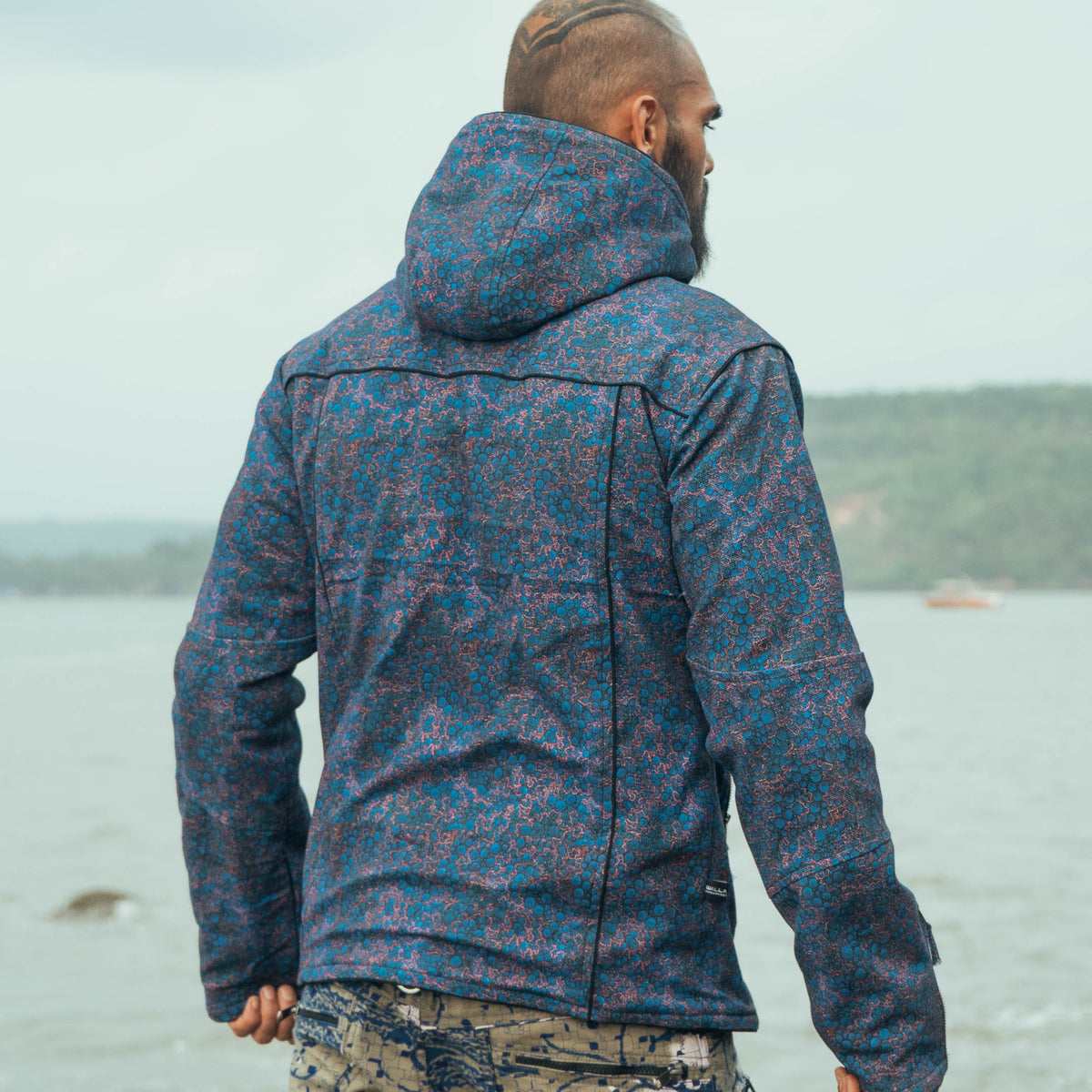 BLUE OCCULT -Men's Heavy Cotton Jacket