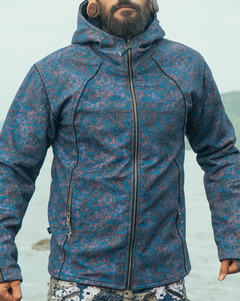 BLUE OCCULT -Men's Heavy Cotton Jacket