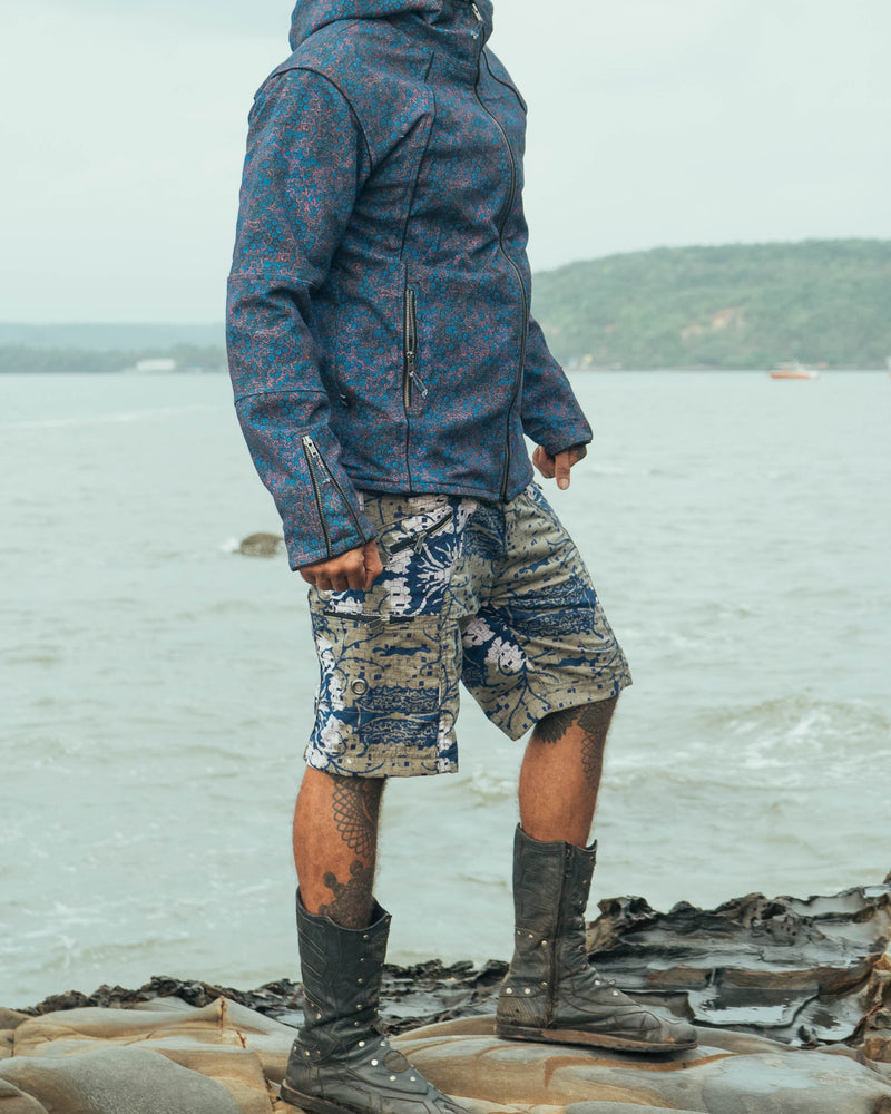 BLUE OCCULT -Men's Heavy Cotton Jacket