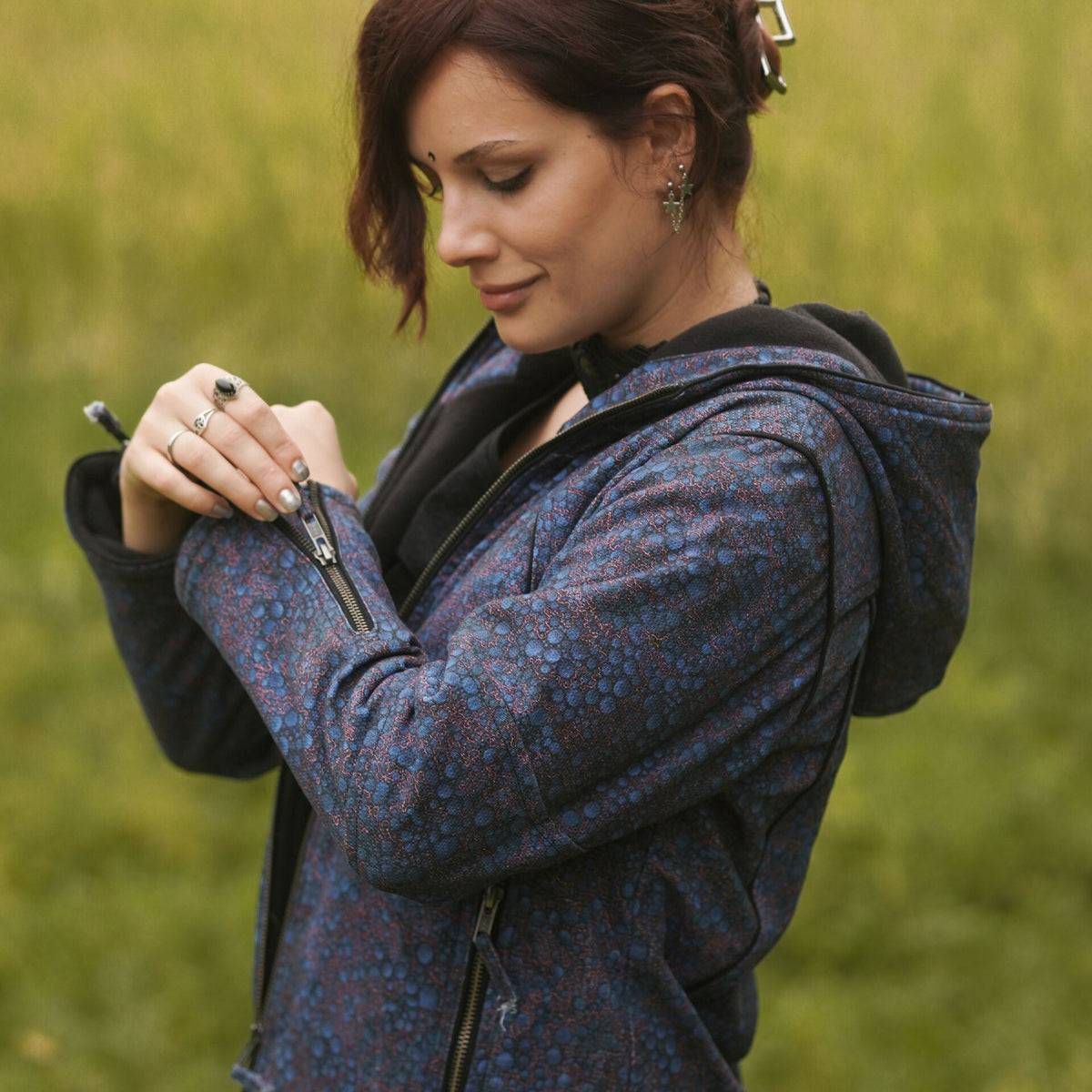 BLUE OCCULT - Women's Heavy Cotton Jacket