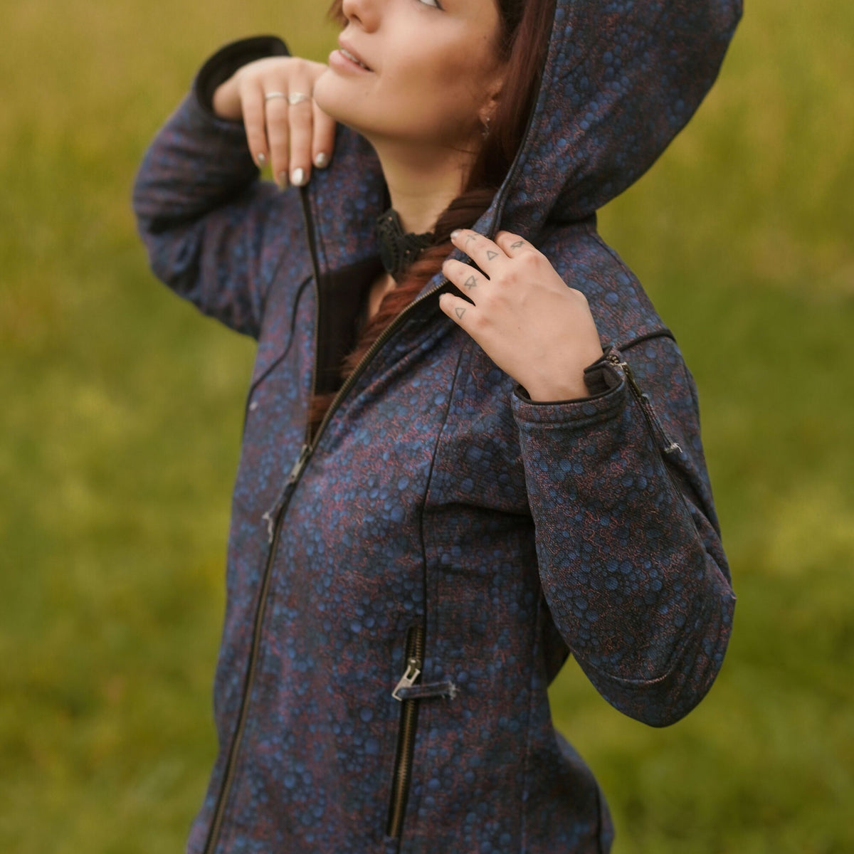 BLUE OCCULT - Women's Heavy Cotton Jacket