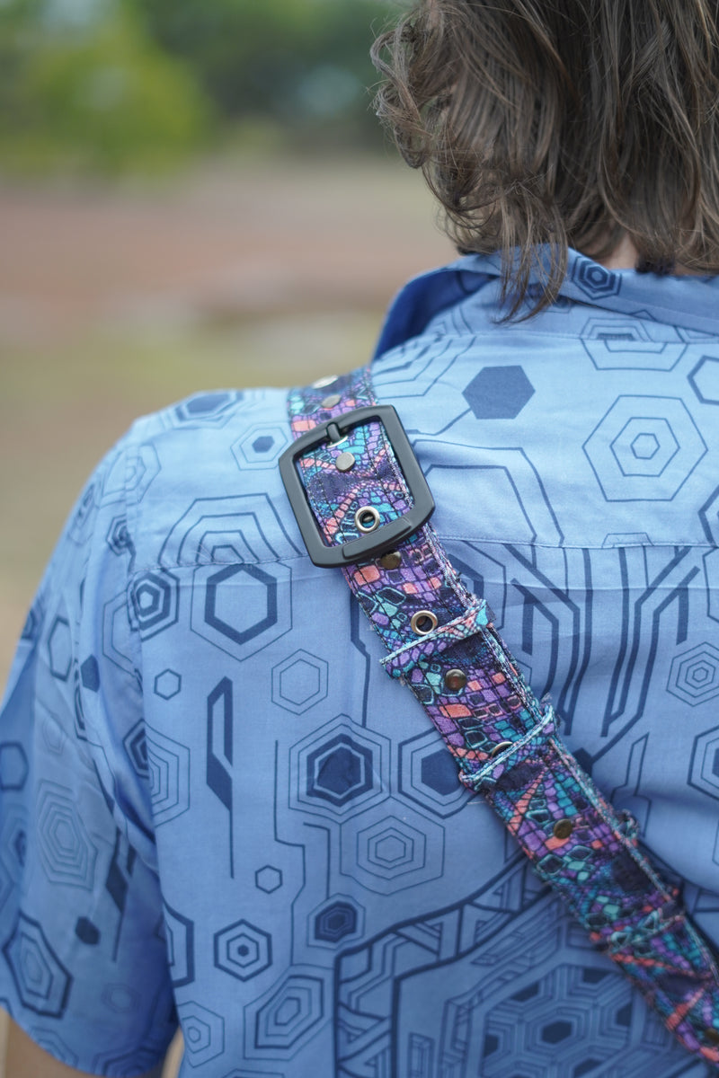 KALEIDOSCOPE | Unisex Crossbody Bags | Rave Festival Sling Aztec Bag