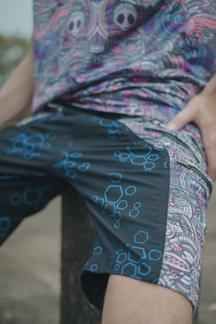 Dorset Dreams - Men's Goa Trance Festival Above the Knee Shorts