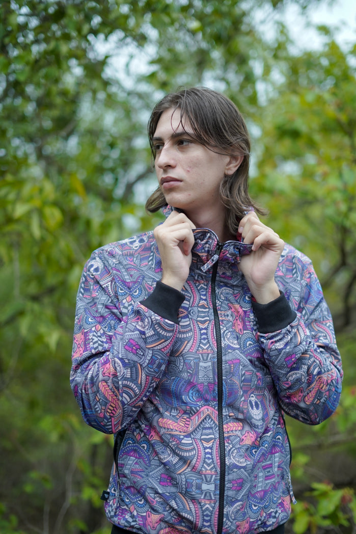 DORSET | Trippy Psychedelic Thick Cotton Suede Jacket