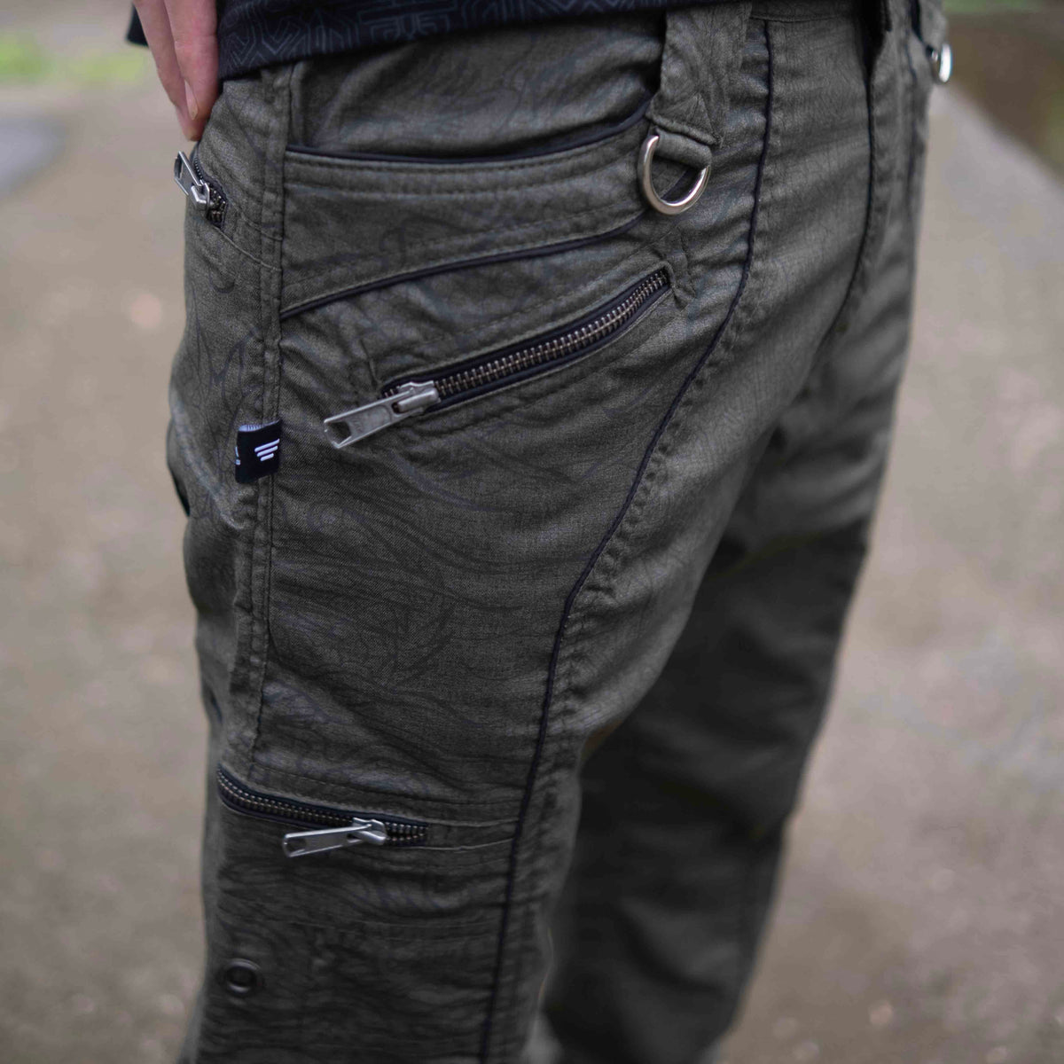Dragon Codex – Khaki Multi Pockets Utility Cargo Pants