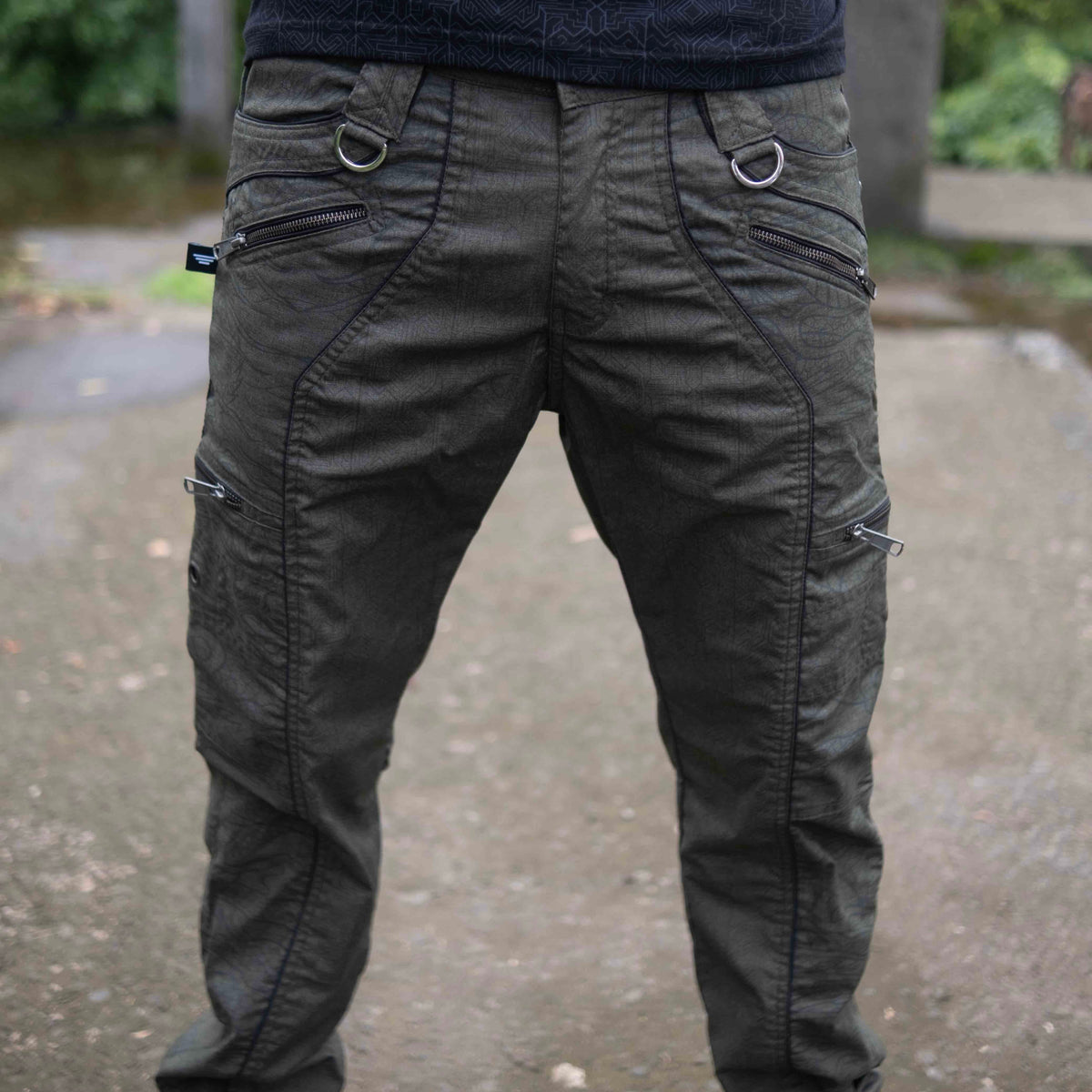Dragon Codex – Khaki Multi Pockets Utility Cargo Pants