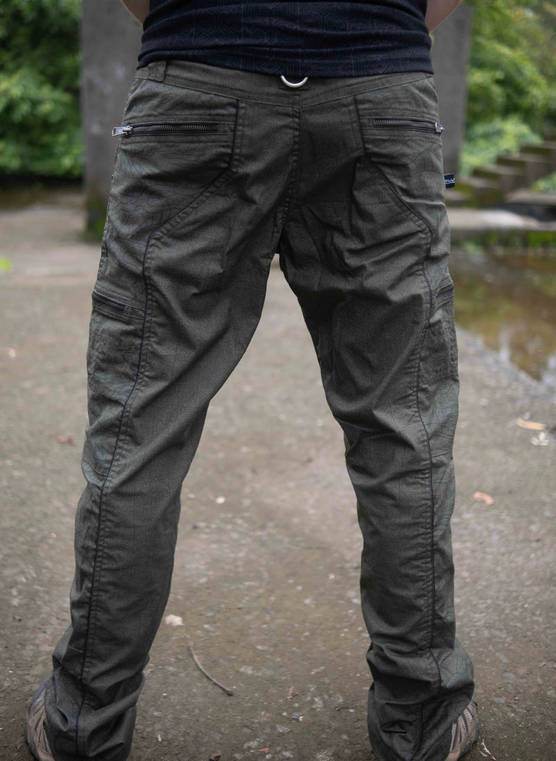 Dragon Codex – Khaki Multi Pockets Utility Cargo Pants