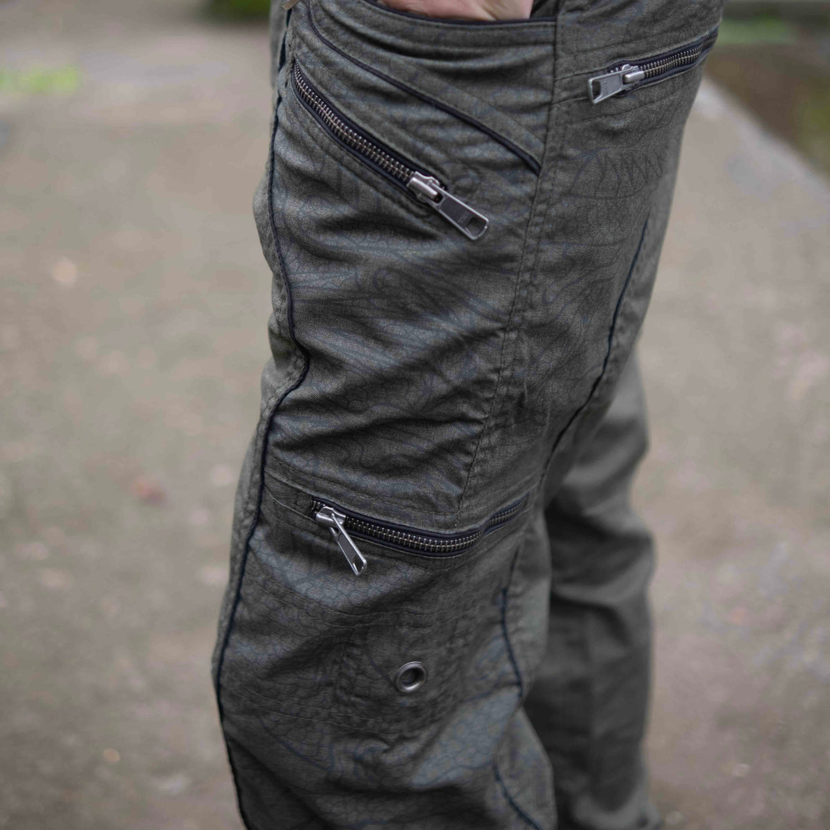 Dragon Codex – Khaki Multi Pockets Utility Cargo Pants