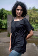 Cancun Skull Women's Gothic Wear Tunic Top - Adjustable Waist Top
