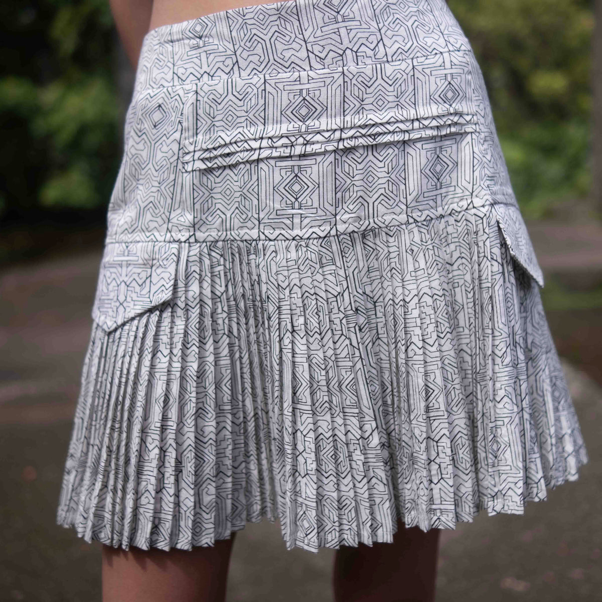Magma Codex  - Women's White Gypsy Mini Skirt