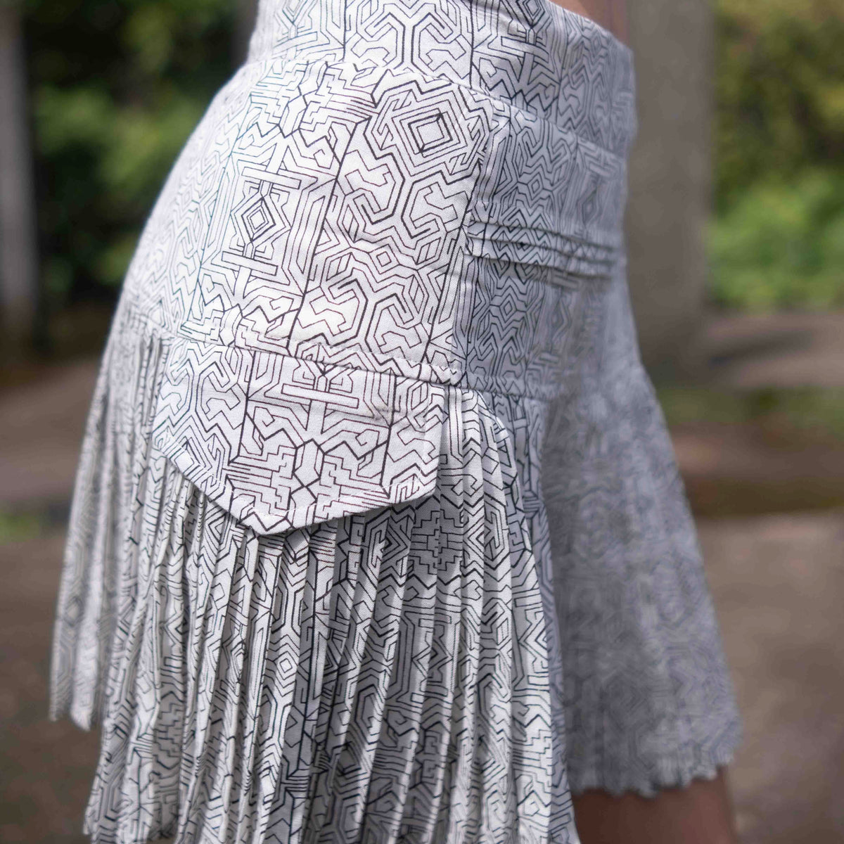 Magma Codex  - Women's White Gypsy Mini Skirt