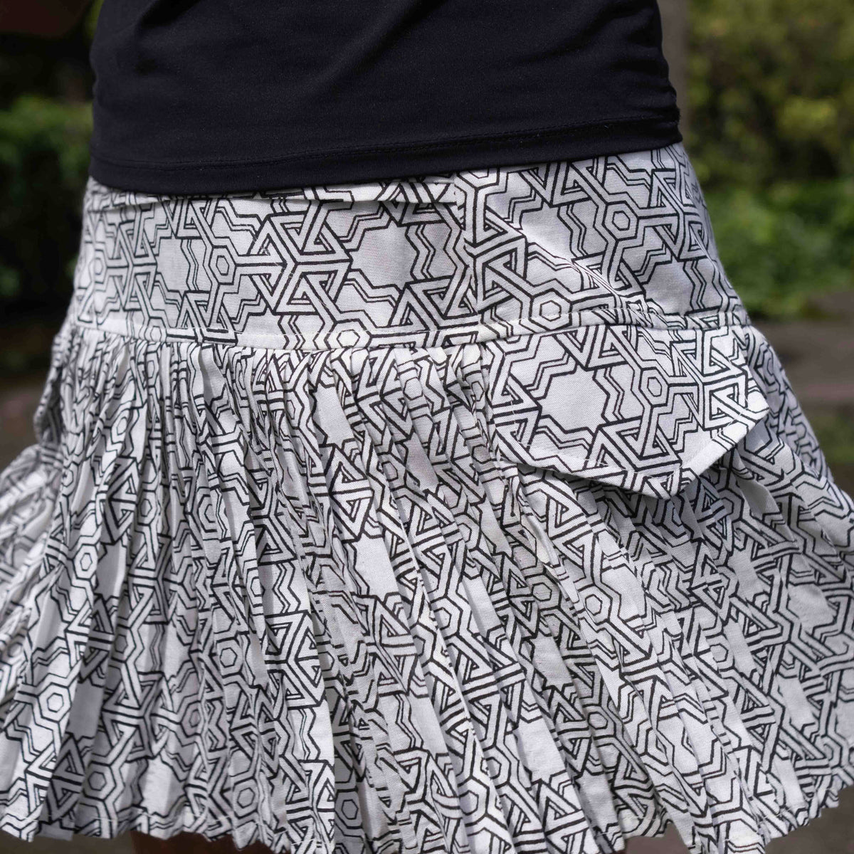 Pythagoras - Women's White Gypsy Mini Skirt