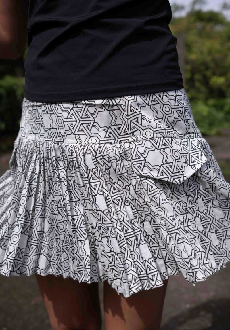 Pythagoras - Women's White Gypsy Mini Skirt