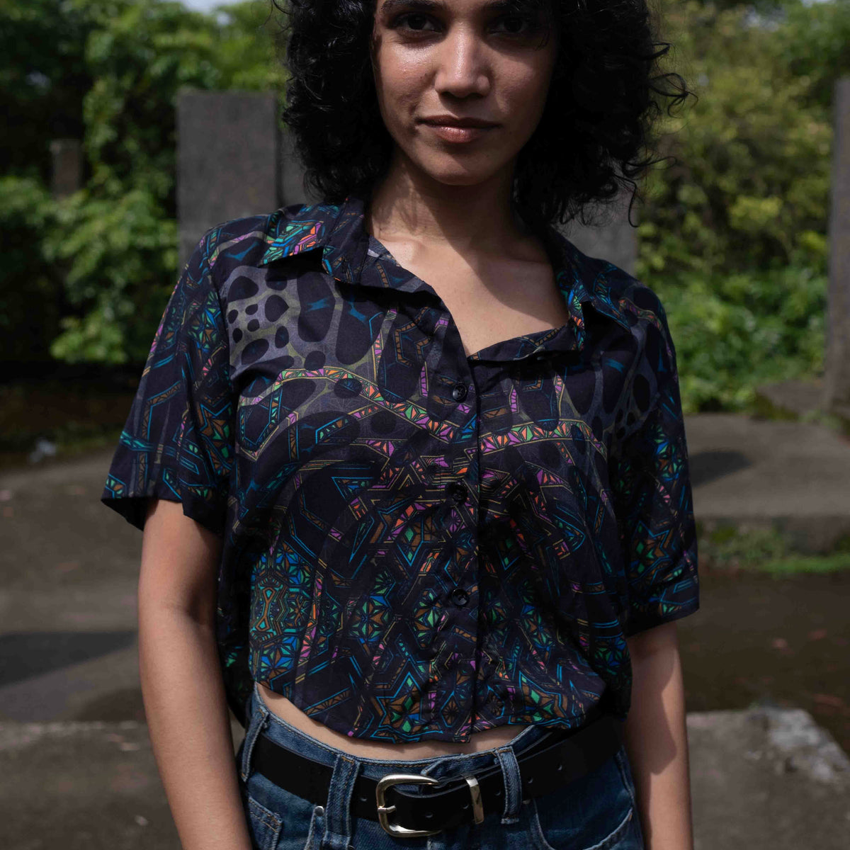 MINDFLARE | Art wear Bamboo Women's Crop Top Shirt